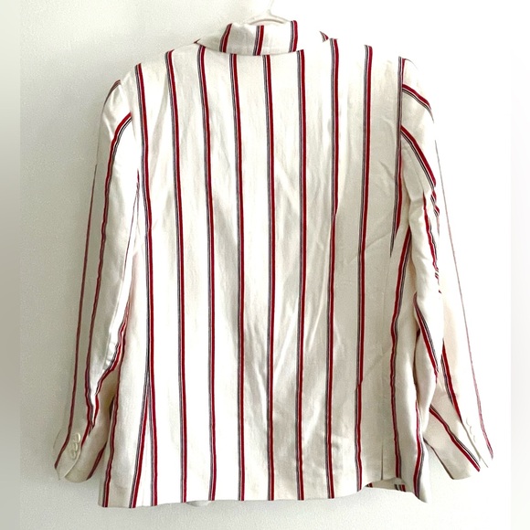 H&M Blazer White with red strips - Picture 2 of 3